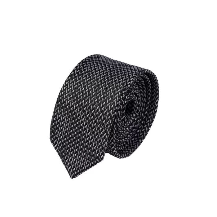 کراوات پوشتدار نازک طوسی نوک مدادی