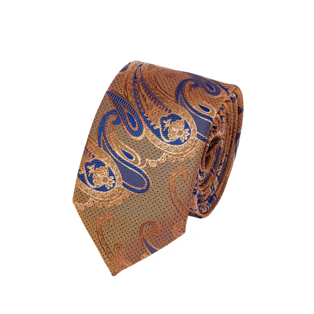 کراوات پوشتدار زرد طلایی