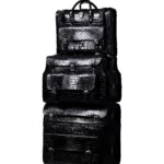 چمدان 3 تیکه مشکی خلبانی