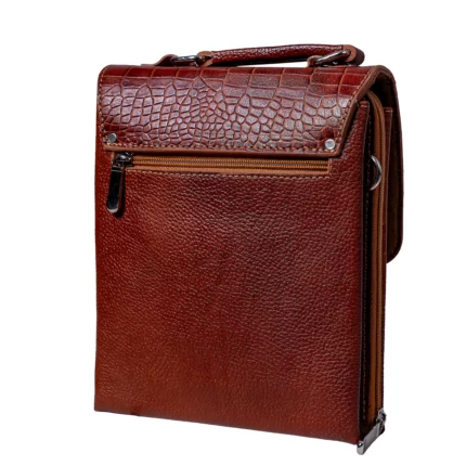 کیف دوشی چرم نوری1