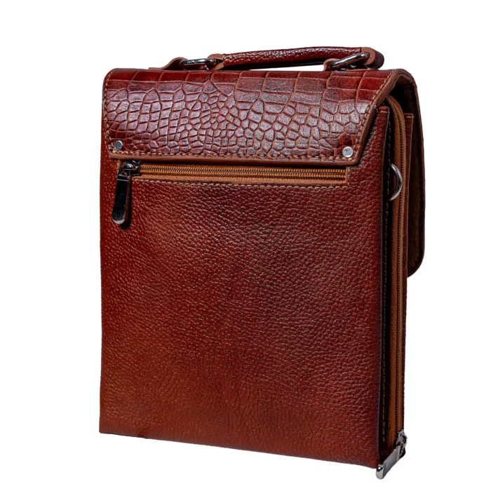 کیف دوشی چرم نوری1