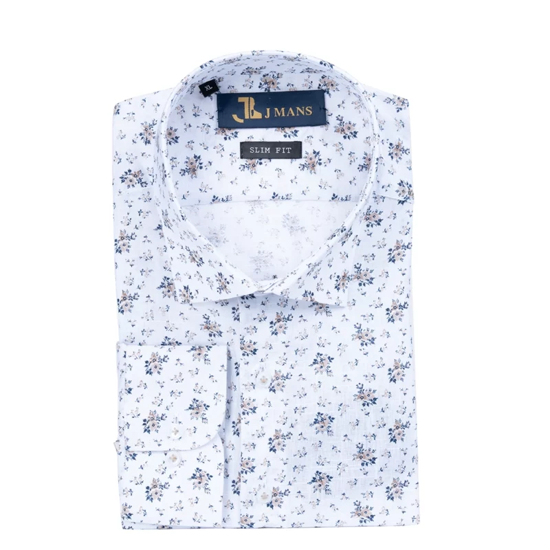 پیراهن مردانه لینن چاپی جی‌منز