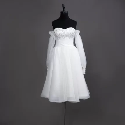 لباس عروس مینی سنگ خطی
