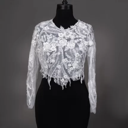 کت عروس حجابی دانتل